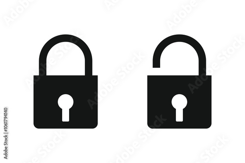lock unlocked icons 