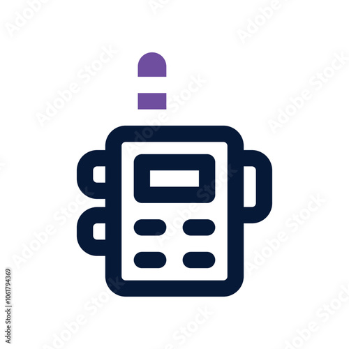 walkie talkie icon. vector dual tone icon for your website, mobile, presentation, and logo design.