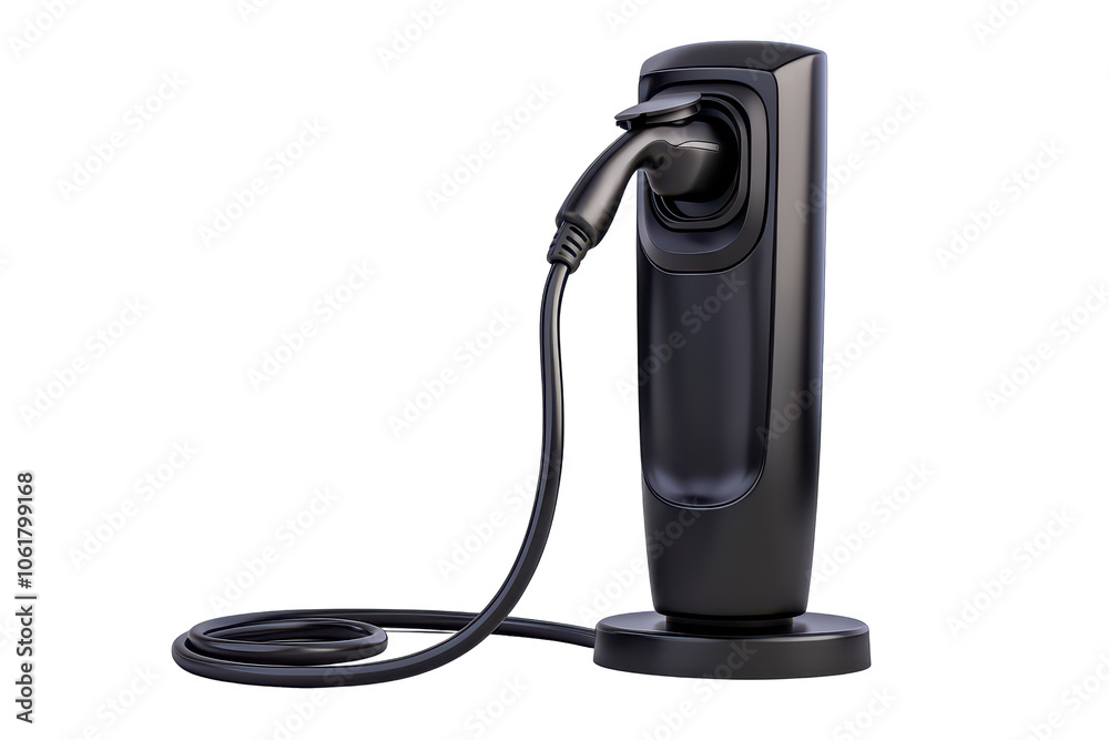 Enhance your electric vehicle experience with a high-performance charging station isolated on a white background Enhance your electric vehicle experience with a high-performance charging station isolated on a white background