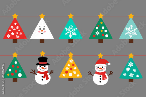 hanging flag party chrismas