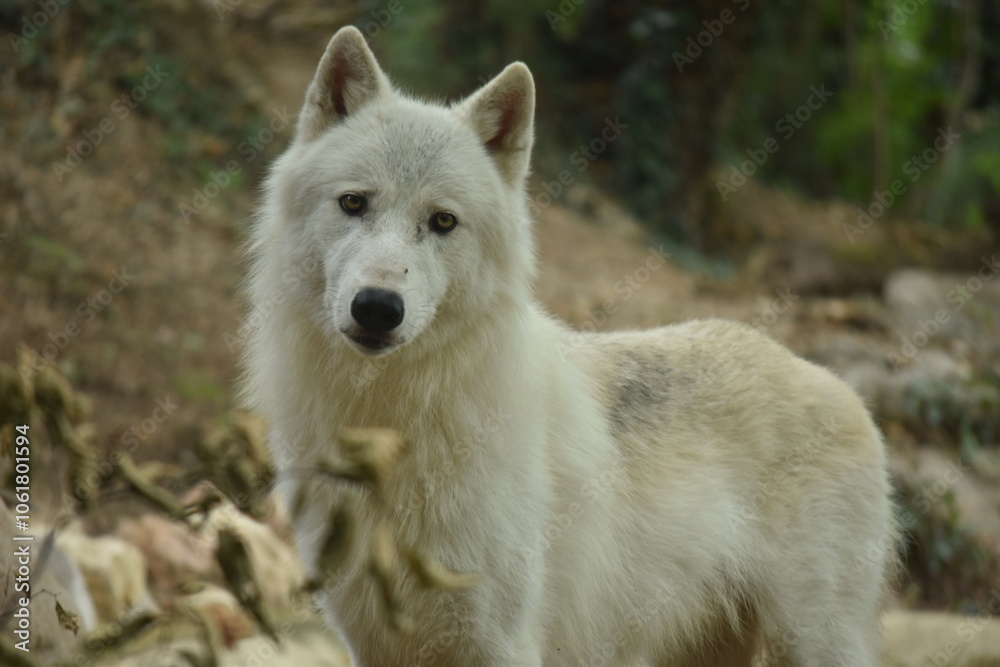 Obraz premium Lupo bianco