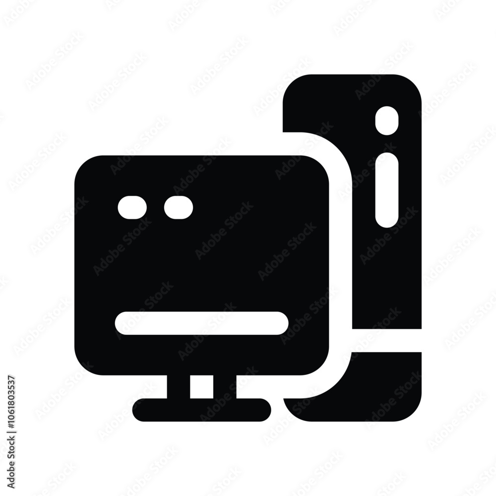 computer icon. vector glyph icon for your website, mobile, presentation, and logo design. computer icon. vector glyph icon for your website, mobile, presentation, and logo design.