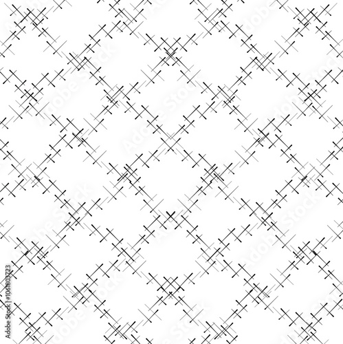 Thin lines intersect and form a common lattice-like mass.
