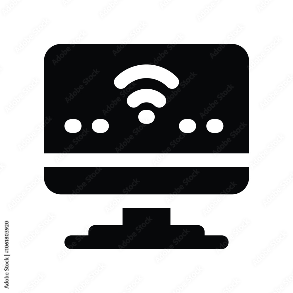 monitor icon. vector glyph icon for your website, mobile, presentation, and logo design. monitor icon. vector glyph icon for your website, mobile, presentation, and logo design.