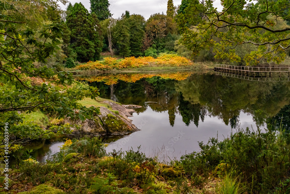 Autumn in Scotland with reflections in the lochs Autumn in Scotland with reflections in the lochs