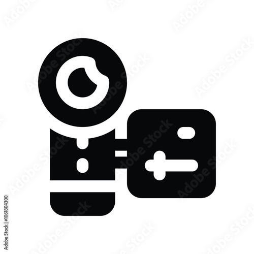 camcorder icon. vector glyph icon for your website, mobile, presentation, and logo design.