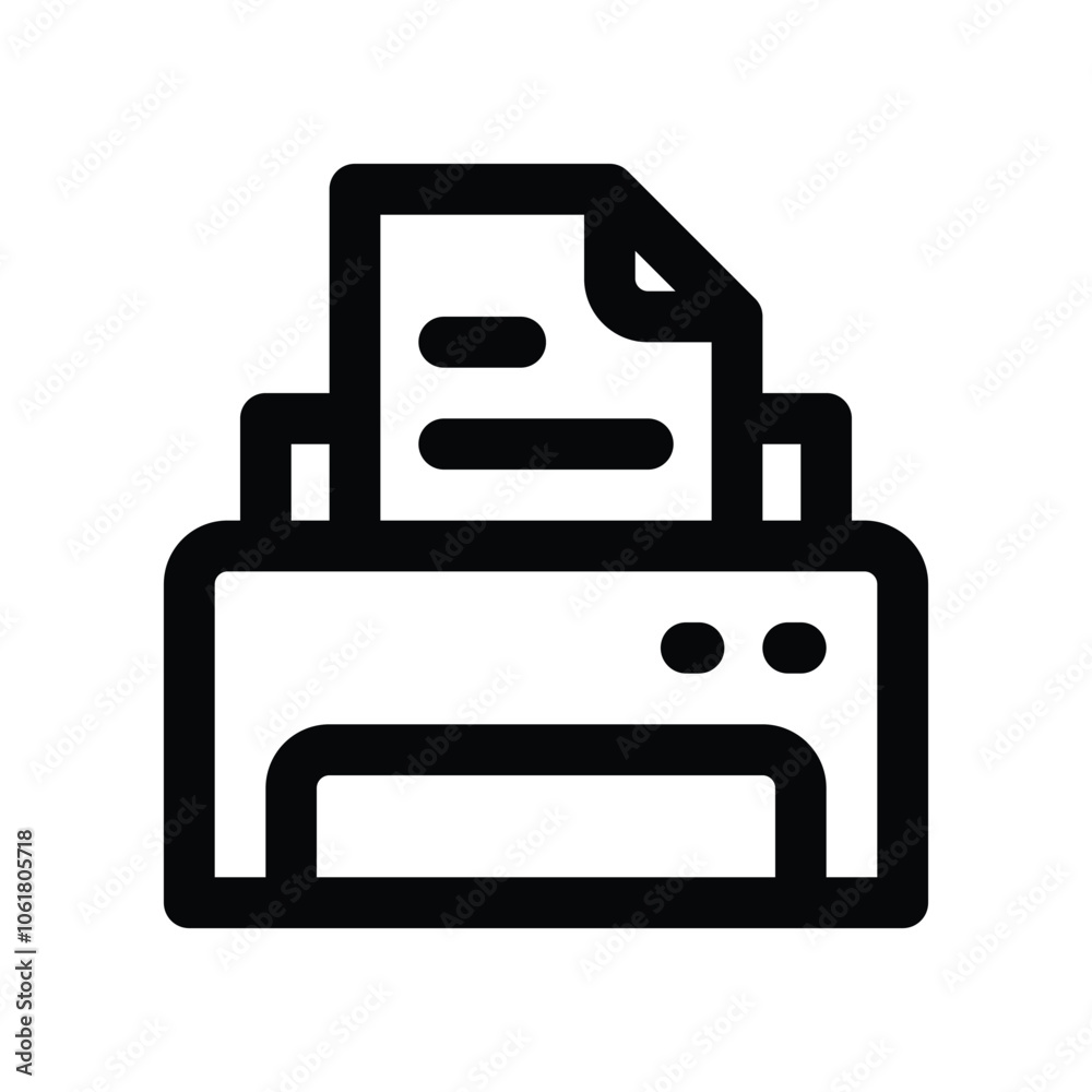 printer icon. vector line icon for your website, mobile, presentation, and logo design. printer icon. vector line icon for your website, mobile, presentation, and logo design.