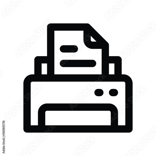 printer icon. vector line icon for your website, mobile, presentation, and logo design.