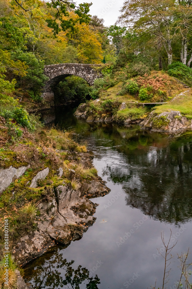 Autumn in Scotland with reflections in the lochs Autumn in Scotland with reflections in the lochs