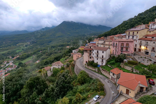 Wallpaper Mural The landscape of Castelluccio Superiore, a village in Basilicata, Italy. Torontodigital.ca