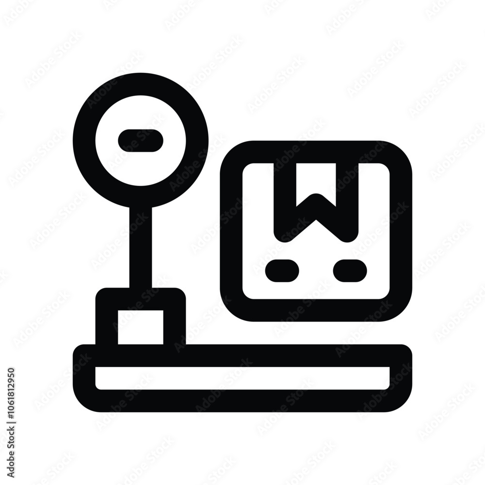 weigh scale icon. vector line icon for your website, mobile, presentation, and logo design. weigh scale icon. vector line icon for your website, mobile, presentation, and logo design.