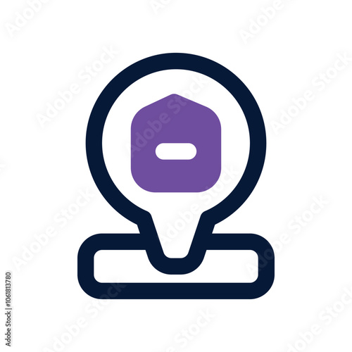 location icon. vector dual tone icon for your website, mobile, presentation, and logo design.