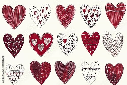 set of hearts