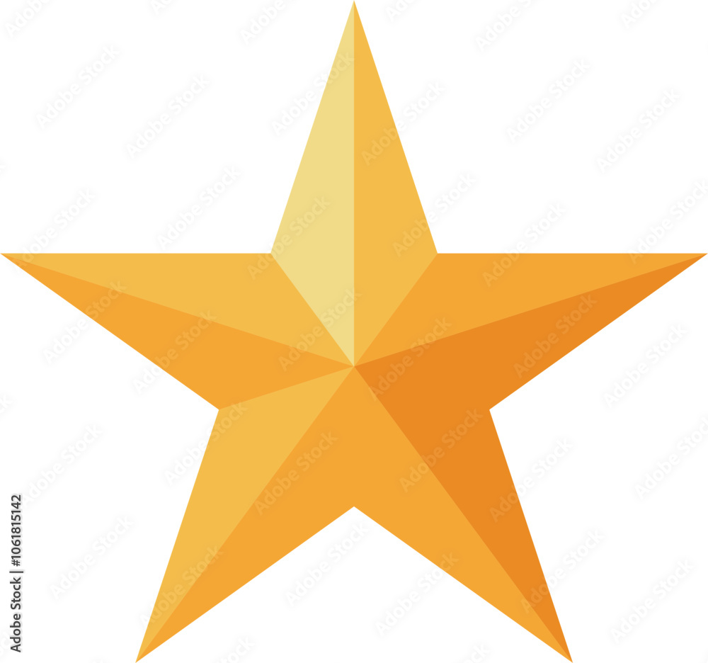 Obraz premium gold star