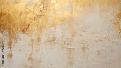 Gold wall architecture abstract.