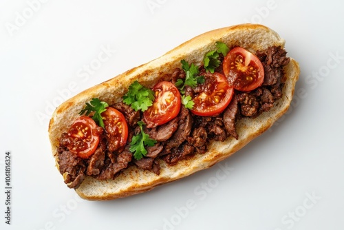 Savory Ethiopian Tibs Sandwich with Berbere Spice Flair photo