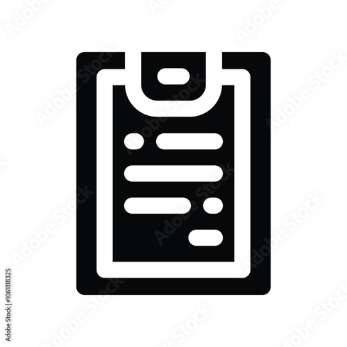 invoice icon. vector glyph icon for your website, mobile, presentation, and logo design.