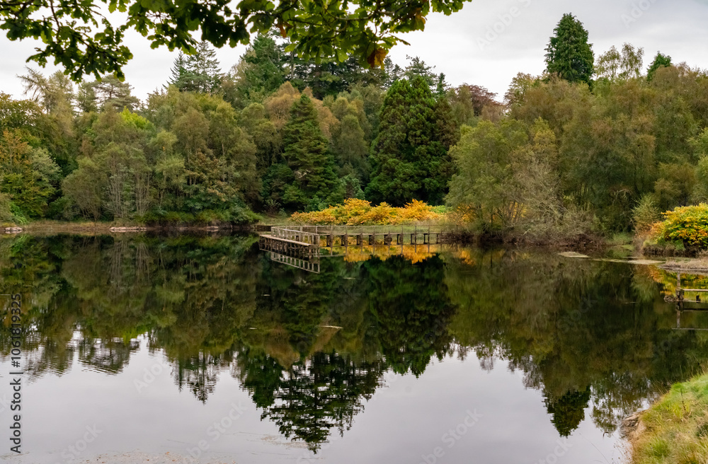 Autumn in Scotland with reflections in the lochs Autumn in Scotland with reflections in the lochs