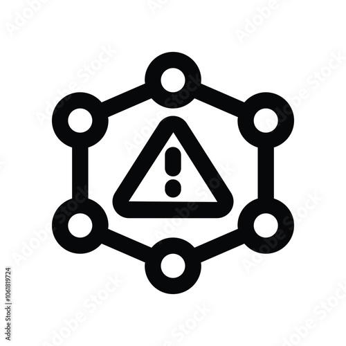 beware icon. vector line icon for your website, mobile, presentation, and logo design.