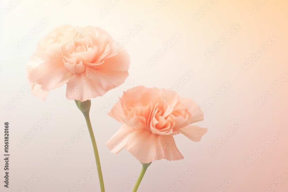 Carnation gradient background flower plant peach. Carnation gradient background flower plant peach.