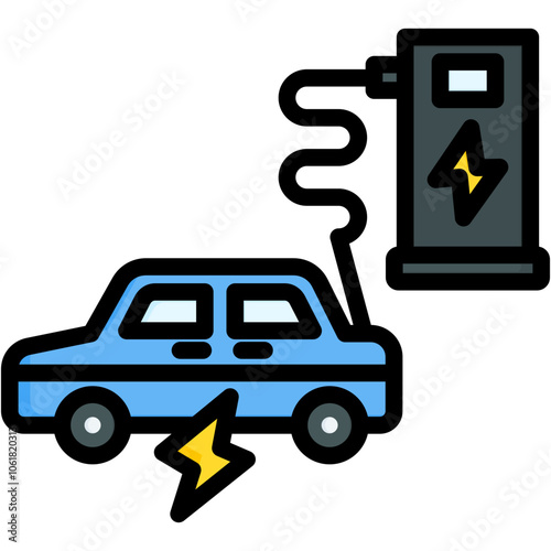 Electric Car Icon