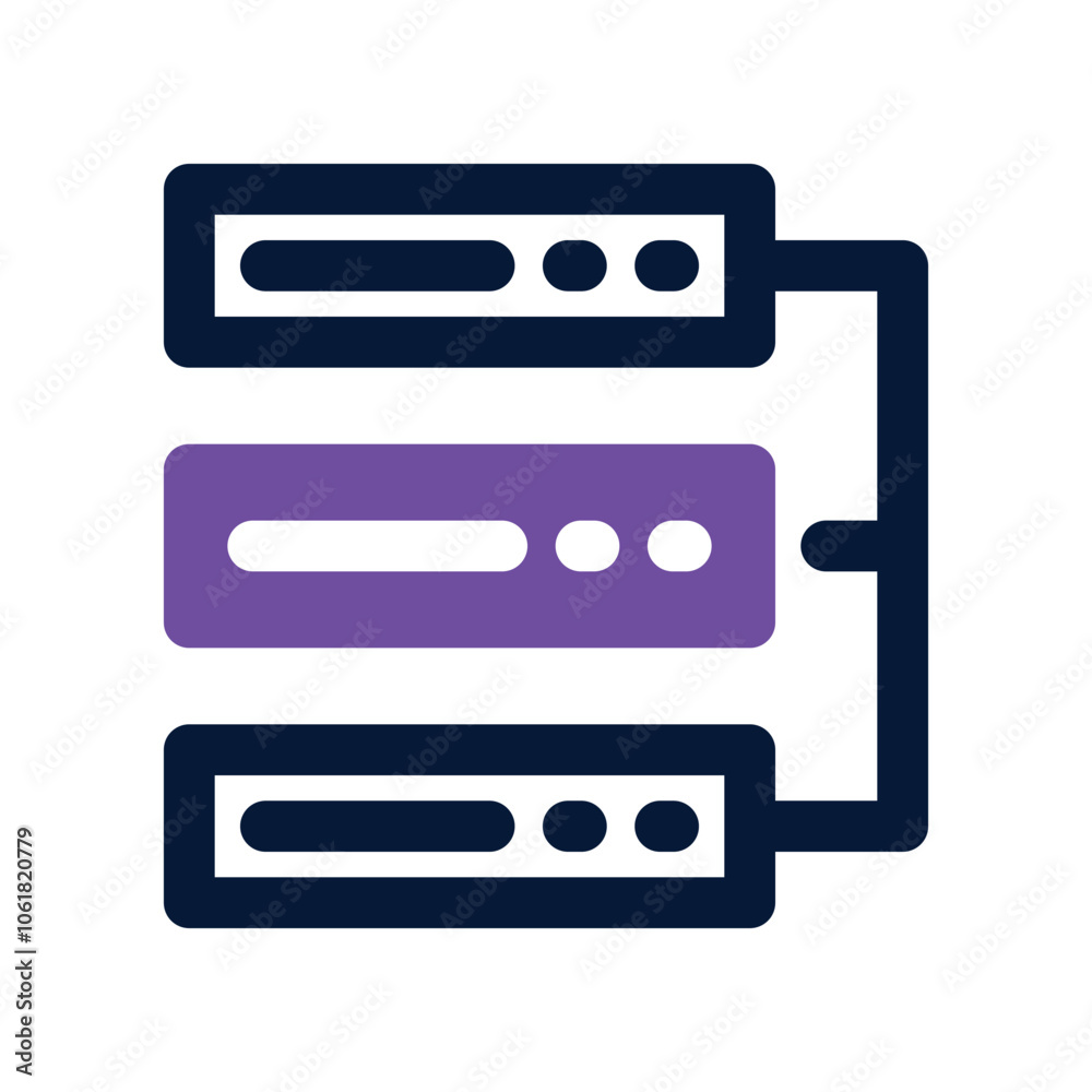 database icon. vector dual tone icon for your website, mobile, presentation, and logo design. database icon. vector dual tone icon for your website, mobile, presentation, and logo design.