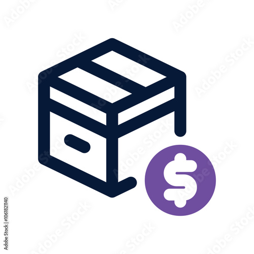purchasing icon. vector dual tone icon for your website, mobile, presentation, and logo design.