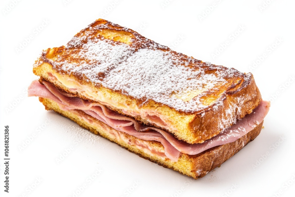 Savory Delight on a Soft French Toast Sandwich Savory Delight on a Soft French Toast Sandwich