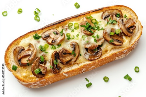 Polish Street Food Delight: Zapiekanka with Mushroom Delicacies photo