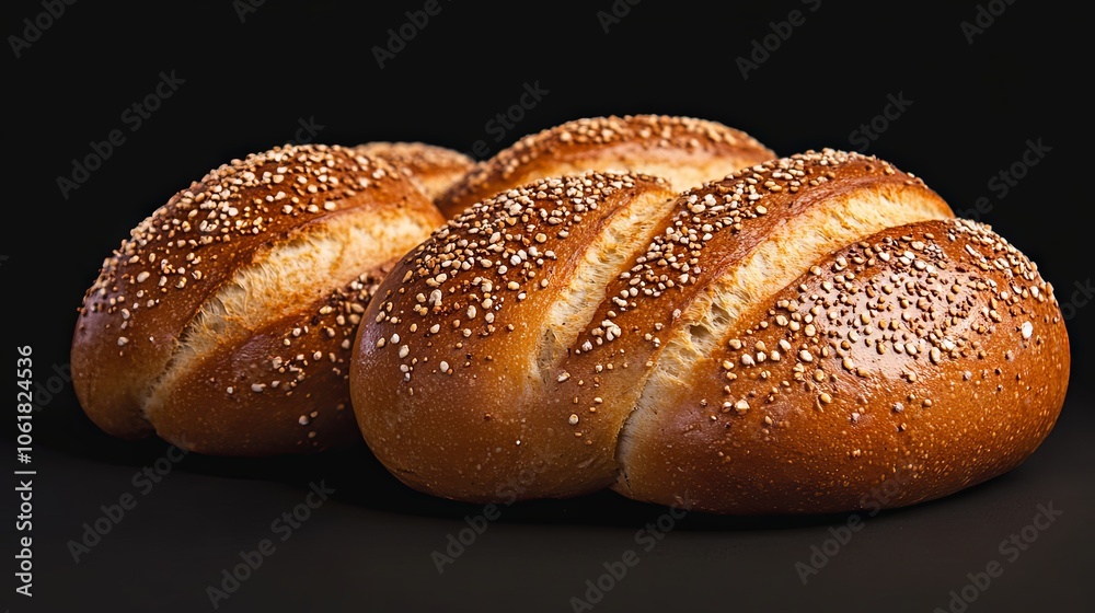 Freshly Baked Bread with Golden Crust Freshly Baked Bread with Golden Crust