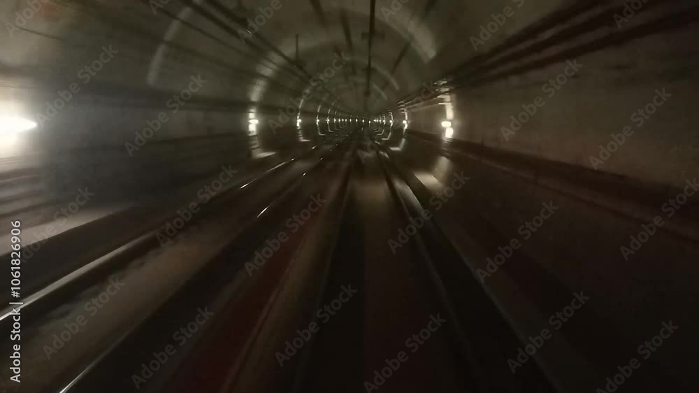 túnel del metro,  paso de tiempo