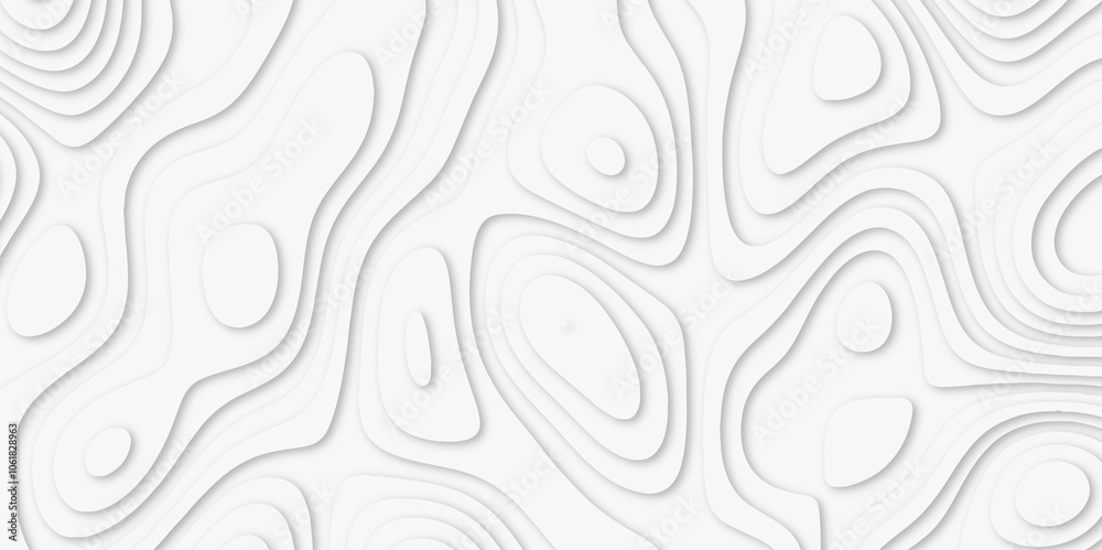 Abstract luxury white modern 3d papercut background. Minimal abstract vector wave carve diamond topography line circle creative topography map circle and wave line smooth multilayer pattern. papercut. Abstract luxury white modern 3d papercut background. Minimal abstract vector wave carve diamond topography line circle creative topography map circle and wave line smooth multilayer pattern. papercut.