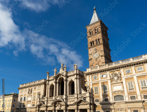 Rome, Italy, 2024. Basilica di Santa Maria Maggiore in Rome