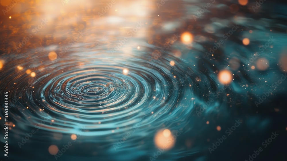 Abstract Concentric Circles with Glowing Effects Abstract Concentric Circles with Glowing Effects
