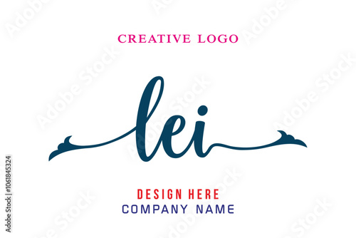 LEI  lettering logo is simple, easy to understand and authoritative