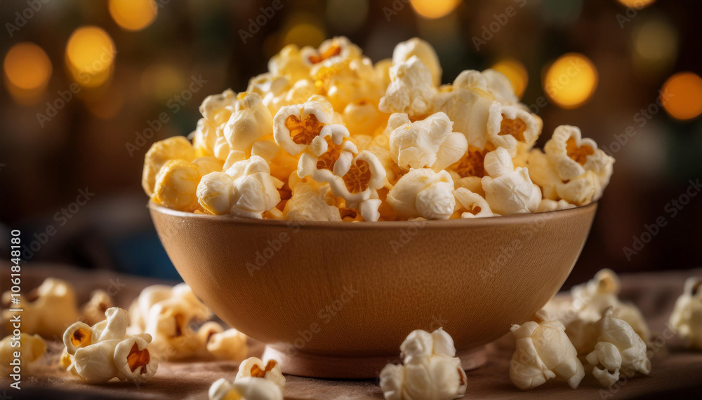 Delicious Popcorn in a Bowl Delicious Popcorn in a Bowl
