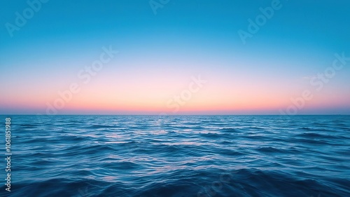 A serene and captivating ocean wallpaper featuring gentle waves and a clear blue sky, nature, blue, sky