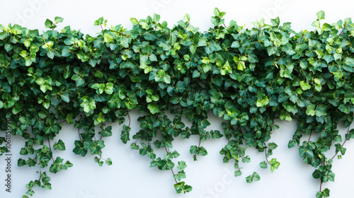 green plant  wall  on white background