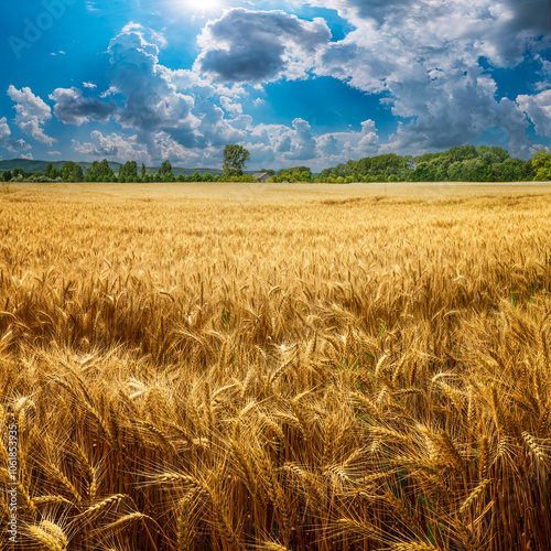 wheat field and sky