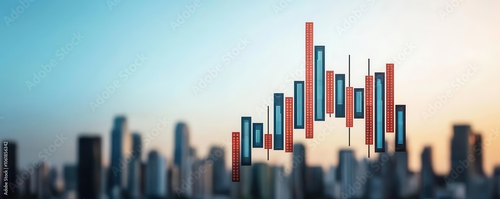 Digital data points and line charts hovering above an urban area, data charts and graphs, urban landscape, symbolizing datadriven urban transformation Digital data points and line charts hovering above an urban area, data charts and graphs, urban landscape, symbolizing datadriven urban transformation