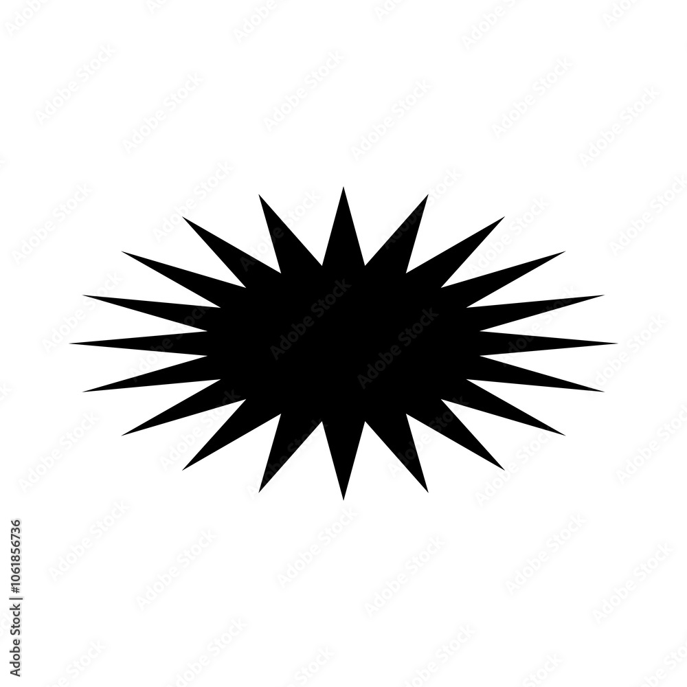 Fototapeta premium black and white sun