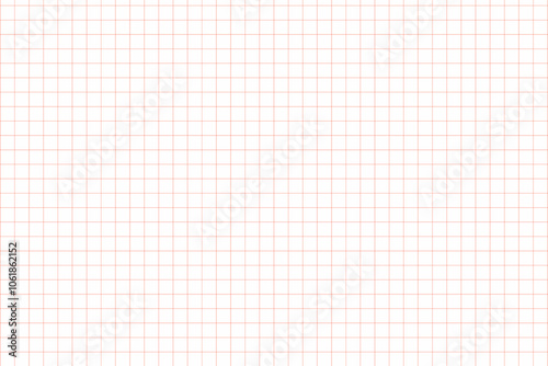 Graph paper. Printable squared grid paper with color horizontal lines. Geometric background for school, textures, notebook, diary. Realistic lined paper blank size reversal A5