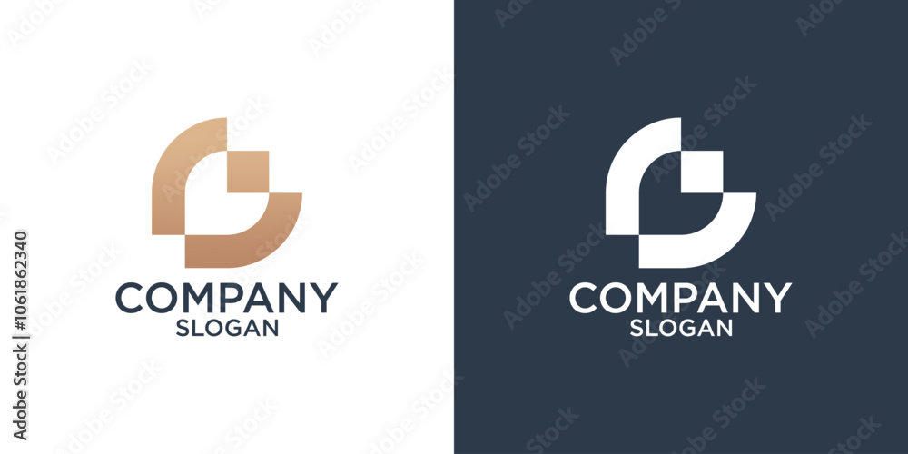 collection of letter G abstract monogram logo designs vector