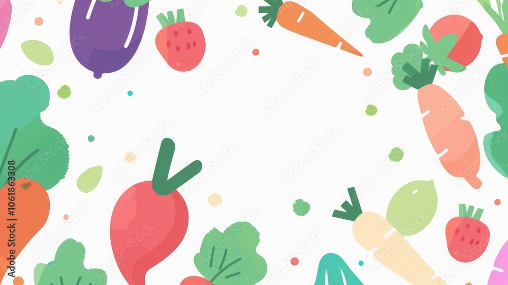 High-resolution flat lay of colorful vegetables on white background, perfect for online organic store design, with ample space for text. High-resolution flat lay of colorful vegetables on white background, perfect for online organic store design, with ample space for text.