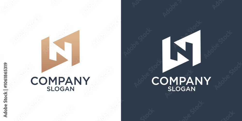 collection of letter N abstract monogram logo design vector collection of letter N abstract monogram logo design vector