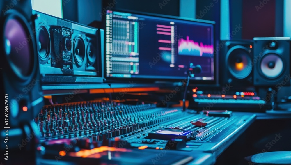 Obraz premium Music Studio Setup