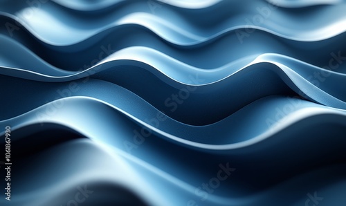 Abstract waves in blue tones, creating a fluid, dynamic visual effect.