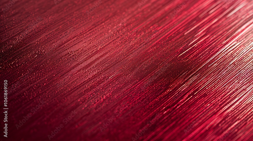 Luxurious red metallic paper background with a glossy finish and delicate light reflections, creating a sophisticated look Luxurious red metallic paper background with a glossy finish and delicate light reflections, creating a sophisticated look