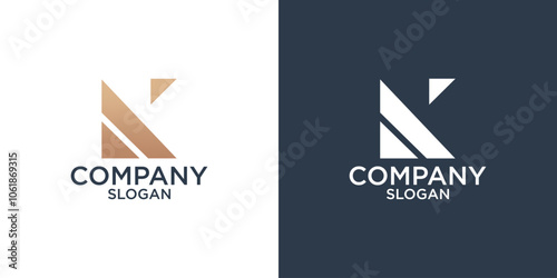 collection of letter K abstract monogram logo design vector