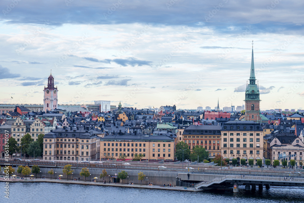 Obraz premium Gamla Stan island - city centre of Stockholm, Sweden
